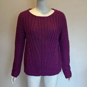 NWOT YAS Women’s Wool Blend Sweater Size Small Purple Coastal Fisherman